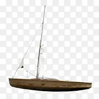 漂亮创意木质帆船