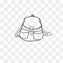 双肩包简笔画