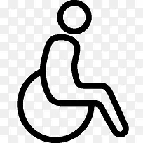 医疗轮椅图标