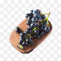 木板上的葡萄