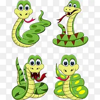 蛇的卡通形象免抠图