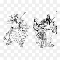 桃园三结义关羽带刀