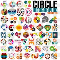 创意圆圈信息图设计矢量素材,