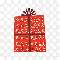 红色长方形礼物盒