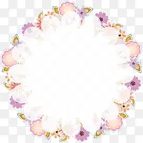 梦幻公主风花朵标题框
