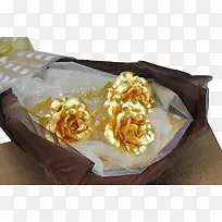 金箔玫瑰花束PNG