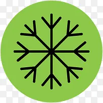 矢量吊牌手绘圣诞节素材 雪花