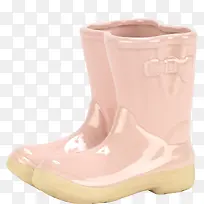 可爱粉色雨鞋