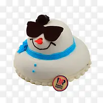 酷酷雪人生日蛋糕