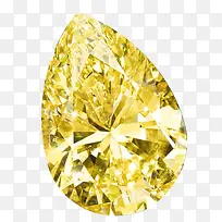 宝石摄影钻石摄影 黄色炫酷钻石