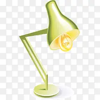 绿色黄灯泡台灯