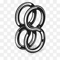 水墨数字