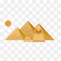 埃及金字塔矢量图
