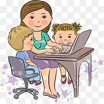 小孩学习电脑