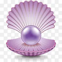美丽精致的紫色珍珠