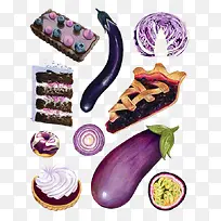 紫色美食