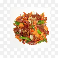 胡萝卜丁青椒炒肉