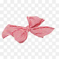 粉红条纹蝴蝶结
