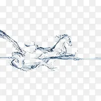 水中的马