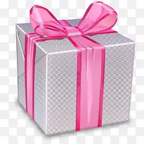 粉红色礼物盒子png素材