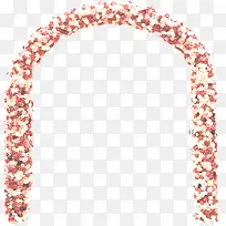 浪漫鲜花拱门装饰元素