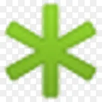 绿色的星号符号 icon