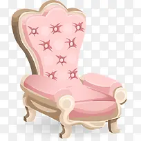 手绘粉色座椅