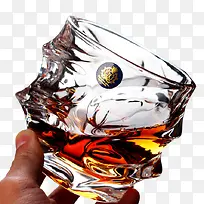 威士忌杯洋酒杯波浪杯