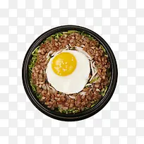韩式肉丁鸡蛋拌饭
