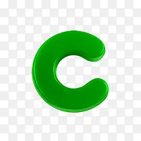 幼圆纯色字母c