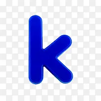 幼圆纯色字母k
