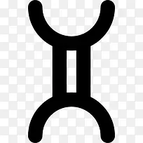 双子座的符号图标