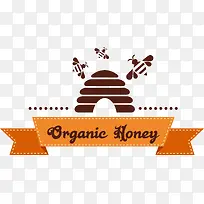 矢量蜂蜜装饰标签