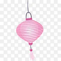 新年粉色灯笼挂饰
