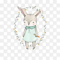 拿胡萝卜的兔子
