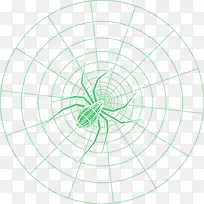 绿色简约蜘蛛网边框纹理