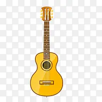 黄色卡通乐器吉他
