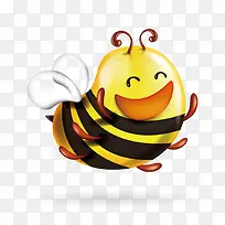 矢量可爱蜜蜂免费素材