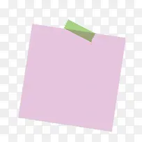 矢量紫色正方形贴纸绿色胶带