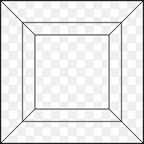 正方形钻石线稿图