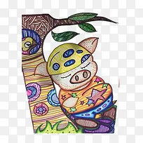 偷懒的小猪