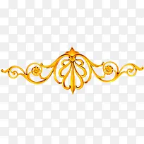 金色立体欧式浮雕花纹
