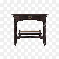 棕色历史悠久的木桌古代器物实物