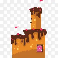 巧克力蛋糕的城堡