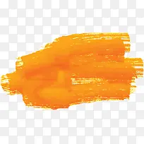 橘黄色水彩涂鸦笔刷