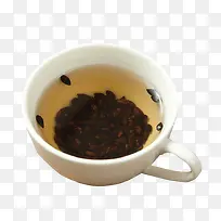 白瓷碗里的大麦茶