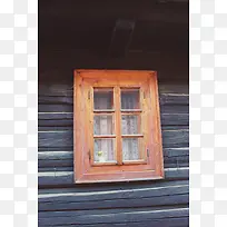 木屋窗户背景