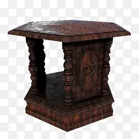 棕色复古旧桌子