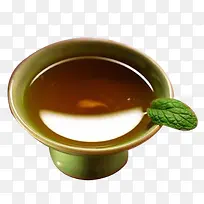 绿色茶杯免扣素材