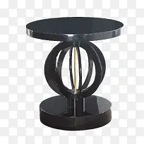 圆形小桌子黑色桌子